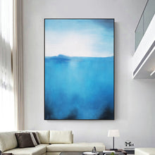 Load image into Gallery viewer, Blue Abstract Painting Landscape Painting On Canvas Kp004