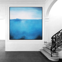 Load image into Gallery viewer, Blue Abstract Painting Landscape Painting On Canvas Kp004