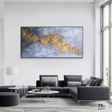 Load image into Gallery viewer, Gold Painting Silver Painting Contemporary Art Extra Large Wall Art Kp012