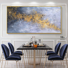 Load image into Gallery viewer, Gold Painting Silver Painting Contemporary Art Extra Large Wall Art Kp012