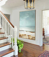 Load image into Gallery viewer, Beach Painting Coastal Painting Large Paintings for Bedroom Op049