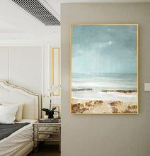 Load image into Gallery viewer, Beach Painting Coastal Painting Large Paintings for Bedroom Op049
