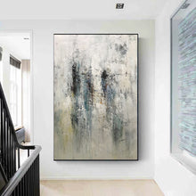 Load image into Gallery viewer, Gray GreenLiving Room Painting Large Abstract Canvas Art Cp034