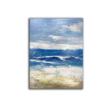Load image into Gallery viewer, Extra Large Abstract Paintings Seascape Painting Blue Painting Np066