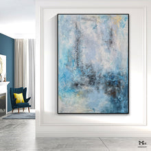 Load image into Gallery viewer, Blue And White Painting Modern Painting Living Room Wall Art Ap115