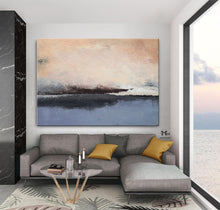 Load image into Gallery viewer, Beige And Grey Painting Texture Art Contemporary Art For Living Room Kp019
