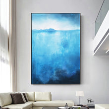 Load image into Gallery viewer, Blue Painting Large Original Painting On Canvas Abstract Acrylic Painting Kp016