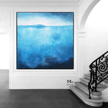Load image into Gallery viewer, Blue Painting Large Original Painting On Canvas Abstract Acrylic Painting Kp016