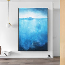 Load image into Gallery viewer, Blue Painting Large Original Painting On Canvas Abstract Acrylic Painting Kp016
