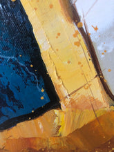 Load image into Gallery viewer, Green Gold Yellow Abstract Painting Living Room Wall Art Np060