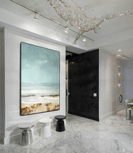 Load image into Gallery viewer, Beach Painting Coastal Painting Large Paintings for Bedroom Op049