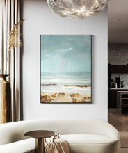 Load image into Gallery viewer, Beach Painting Coastal Painting Large Paintings for Bedroom Op049