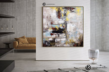 Load image into Gallery viewer, Original Abstract Painting Farmhouse Decor Modern Wall Art Fp035
