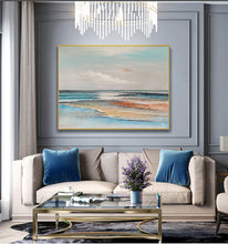 Load image into Gallery viewer, Ocean Painting Large Coastal Wall Art Beach Painting Landscape Op074