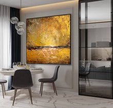 Load image into Gallery viewer, Large Canvas Abstract Art Gold Painting Landscape Contemporary Art Gp066