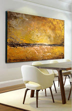 Load image into Gallery viewer, Large Canvas Abstract Art Gold Painting Landscape Contemporary Art Gp066