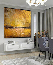 Load image into Gallery viewer, Large Canvas Abstract Art Gold Painting Landscape Contemporary Art Gp066