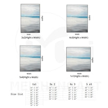 Load image into Gallery viewer, Beach Painting on Canvas Blue Ocean Painting Bedroom Ap103