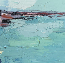 Load image into Gallery viewer, Blue Yellow Landscape Textured Wall Art Original Painting on Canvas Np085