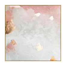 Load image into Gallery viewer, Gold Leaf Pink Abstract Wall Art Gold Abstract Painting Ap125