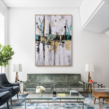 Load image into Gallery viewer, Black and Grey Wall Art Gold Painting Modern Wall Painting Ap105