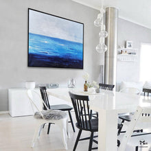 Load image into Gallery viewer, Blue Ocean Canvas Painting Bright Wall Painting Ap124