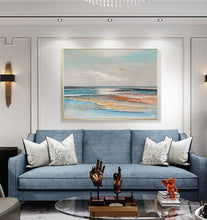 Load image into Gallery viewer, Ocean Painting Large Coastal Wall Art Beach Painting Landscape Op074