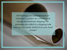 Load image into Gallery viewer, Blue and White Abstract Canvas Original Painting Modern Acrylic Painting Np028