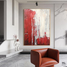 Load image into Gallery viewer, Red Painting Modern Wall Painting Contemporary Art Heavy Texture Painting Kp021