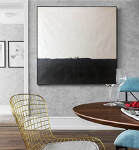Load image into Gallery viewer, Black and White Wall Art Abstract Painting Original Acrylic Painting Op089