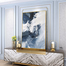 Load image into Gallery viewer, Large Navy Blue Abstract Painting 3D Texture Canvas Abstract Painting Kp009