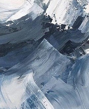 Load image into Gallery viewer, Large Navy Blue Abstract Painting 3D Texture Canvas Abstract Painting Kp009