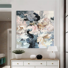 Load image into Gallery viewer, Abstract Handmade Flower Painting Large Paintings for Bedroom Gp053