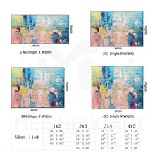 Load image into Gallery viewer, Colorful Painting On Canvas Pink Blue Painting Wall Decor Ap105