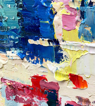 Load image into Gallery viewer, Colorful Abstract Painting Blue Painting Texture Art Kp001