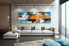 Load image into Gallery viewer, Oversized Canvas Artwork ,Large Abstract Painting on Canvas Gp063