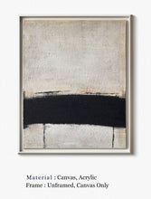 Load image into Gallery viewer, Original Beige and Black Wall Art, Modern Abstract Painting Gp026