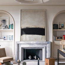 Load image into Gallery viewer, Original Beige and Black Wall Art, Modern Abstract Painting Gp026