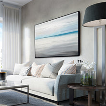 Load image into Gallery viewer, Beach Painting on Canvas Blue Ocean Painting Bedroom Ap103