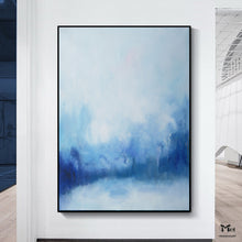 Load image into Gallery viewer, Ocean Abstract Painting Blue Ocean Abstract Oil Painting Ap127