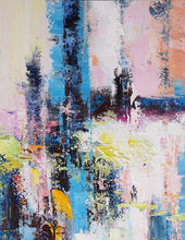 Load image into Gallery viewer, Colorful Abstract Painting Pink And Blue Canvas Painting Ap114