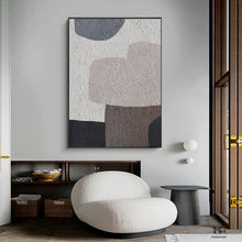 Load image into Gallery viewer, Beige Gray Minimalist Abstract Painting Living Room Nordic Painting Ap111