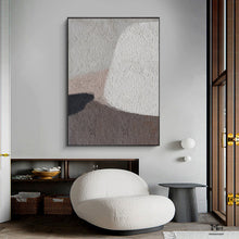 Load image into Gallery viewer, Beige Brown Abstract Painting On Canvas Living Room Art Ap109