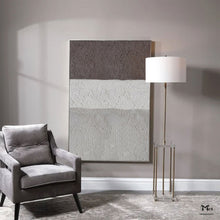 Load image into Gallery viewer, Gray Beige Brown Texture Painting Abstract Canvas Art Minimalist Art Ap110