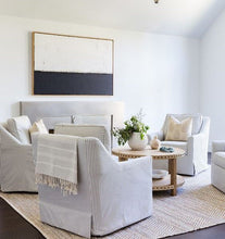 Load image into Gallery viewer, Blue Canvas Painting Artwork White Canvas Wall Art for Bedroom Gp041