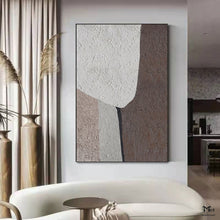 Load image into Gallery viewer, Beige Abstract Painting Contemporary Living Room Decor Ap121