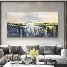 Load image into Gallery viewer, Original Acrylic Gold Art Black Texture Decoration Enormous Canvas Art Gp056