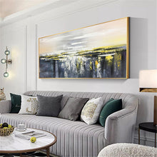 Load image into Gallery viewer, Original Acrylic Gold Art Black Texture Decoration Enormous Canvas Art Gp056