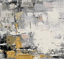 Load image into Gallery viewer, Grey Gold Abstract Painting Extra Large Wall Art For Living Room Np017
