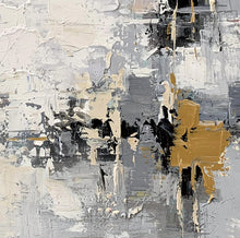 Load image into Gallery viewer, Grey Gold Abstract Painting Extra Large Wall Art For Living Room Np017